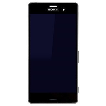 Sony Xperia Z3 Etukuori & LCD Näyttö Musta