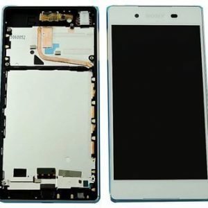 Sony Xperia Z3+ Etukuori & LCD Näyttö Valkoinen