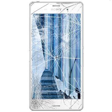 Sony Xperia Z3 LCD-näytön ja Etukuori Korjaus Valkoinen
