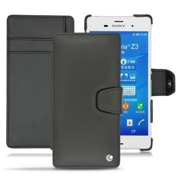 Sony Xperia Z3 Noreve Tradition B Wallet Leather Case PerpÃ©tuelle Musta