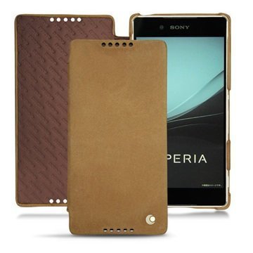 Sony Xperia Z3+ Noreve Tradition D Läpällinen Nahkakotelo Exception Sable Vintage