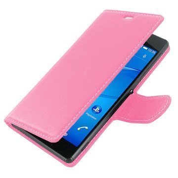 Sony Xperia Z3 PDair Leather Case NP3JSYX3B41 Vaaleanpunainen