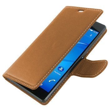 Sony Xperia Z3 PDair Leather Case NP3TSYX3B41 Ruskea