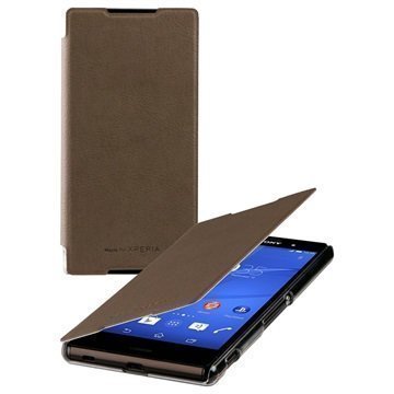 Sony Xperia Z3+ Roxfit Ultra Slim Book Case Mushroom