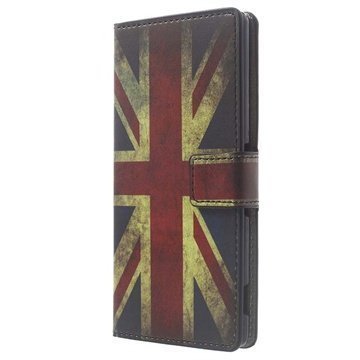 Sony Xperia Z3 Wallet Nahkakotelo Union Jack