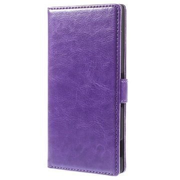 Sony Xperia Z3 Wallet Nahkakotelo Violetti