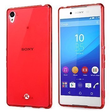 Sony Xperia Z3+ Xperia Z3+ Dual Kalaideng Air Series TPU Case Transparent / Hot Pink