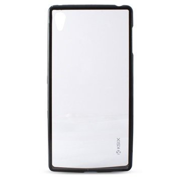 Sony Xperia Z3+ Xperia Z3+ Dual Ultraohut Ksix Fusion Kotelo Läpinäkyvä / Musta