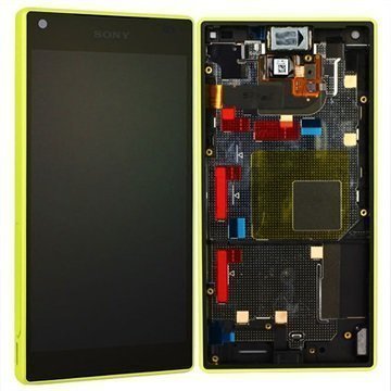 Sony Xperia Z5 Compact Etukuori & LCD Näyttö Keltainen