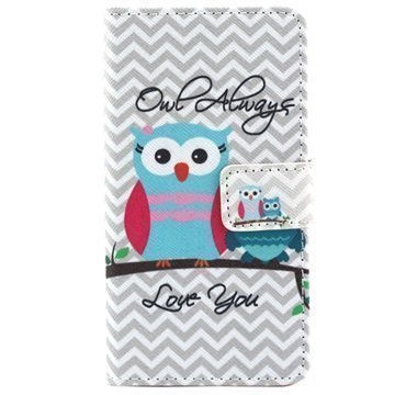 Sony Xperia Z5 Compact Lompakkokotelo Owl Always Love You