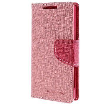 Sony Xperia Z5 Compact Mercury Goospery Fancy Diary Lompakkokotelo Pinkki