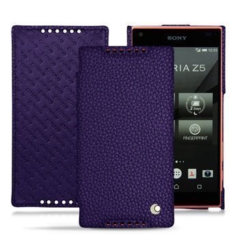 Sony Xperia Z5 Compact Noreve Tradition D Läpällinen Nahkakotelo Ambition Cobalt