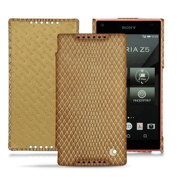 Sony Xperia Z5 Compact Noreve Tradition D Läpällinen Nahkakotelo Horizon Serpent Sabbia