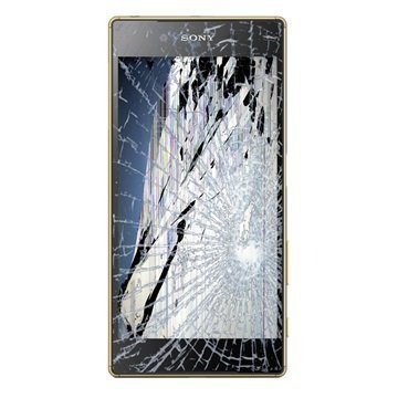 Sony Xperia Z5 Dual LCD-näytön ja Kosketusnäytön Korjaus Kulta