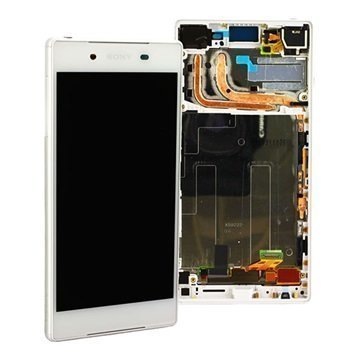 Sony Xperia Z5 Etukuori & LCD Näyttö Valkoinen