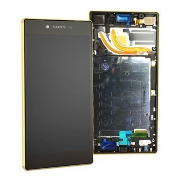Sony Xperia Z5 Premium Etukuori & LCD Näyttö Kulta