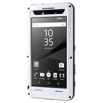 Sony Xperia Z5 Premium Love Mei Powerful Hybrid Suojakuori Valkoinen