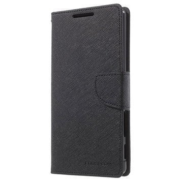 Sony Xperia Z5 Premium Mercury Goospery Fancy Diary Lompakkokotelo Musta