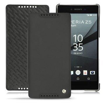 Sony Xperia Z5 Premium Noreve Tradition D Läpällinen Nahkakotelo PerpÃ©tuelle Musta