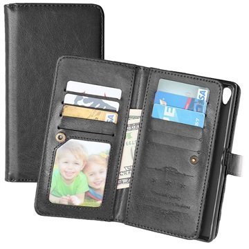 Sony Xperia Z5 Premium Xperia Z5 Premium Dual Multifunctional Wallet Case Black