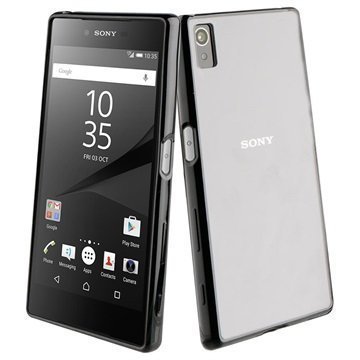 Sony Xperia Z5 Roxfit Gel Shell Clear / Black