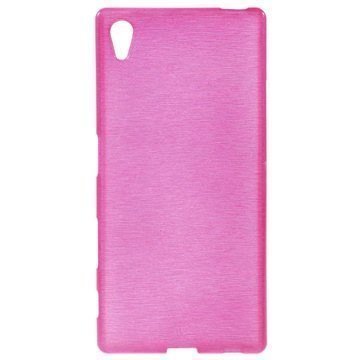 Sony Xperia Z5 Xperia Z5 Dual Harjattu TPU-Kotelo Kuuma Pinkki