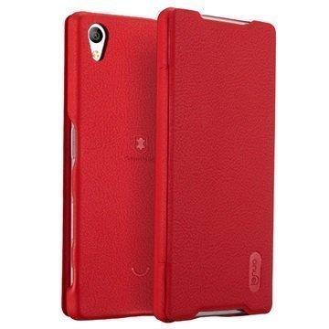 Sony Xperia Z5 Xperia Z5 Dual Lenuo Ledream Läppäkotelo Punainen