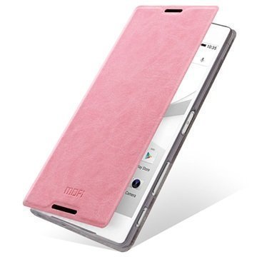 Sony Xperia Z5 Xperia Z5 Dual Mofi Rui Series Läppäkuori Pinkki