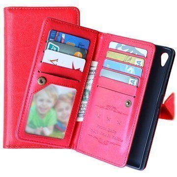 Sony Xperia Z5 Xperia Z5 Dual Multifunctional Wallet Case Red