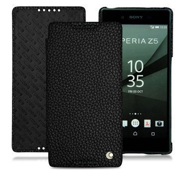 Sony Xperia Z5 Xperia Z5 Dual Noreve Tradition D Nahkainen Läppäkotelo Ambition Eebenpuu