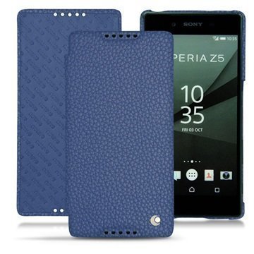 Sony Xperia Z5 Xperia Z5 Dual Noreve Tradition D Nahkainen Läppäkotelo Ambition Indigo