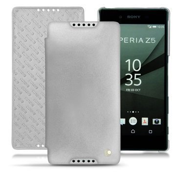 Sony Xperia Z5 Xperia Z5 Dual Noreve Tradition D Nahkainen Läppäkotelo Illumination Platina