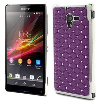 Sony Xperia ZL Kimaltava Timanttinen Suojakuori Violetti