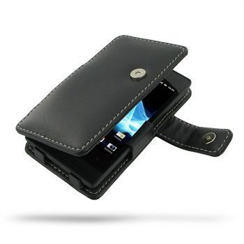 Sony Xperia miro PDair Leather Case 3BSYXMB41 Musta