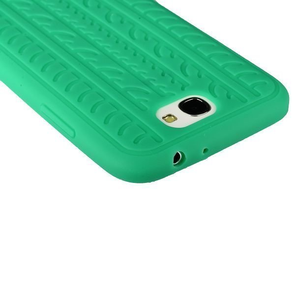 Star Tire Vihreä Samsung Galaxy Note 2 Silikonikuori