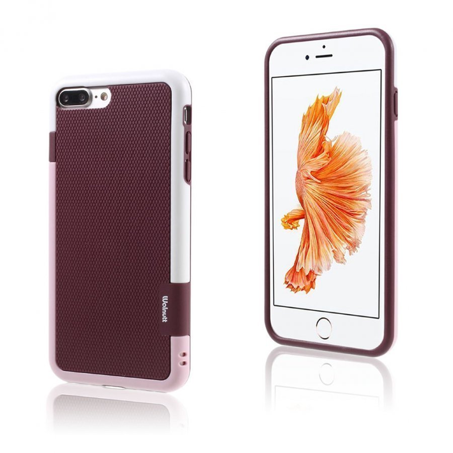 Strandberg Iphone 7 Plus Väri Sekoitus Joustava Muovikuori Viininpunainen