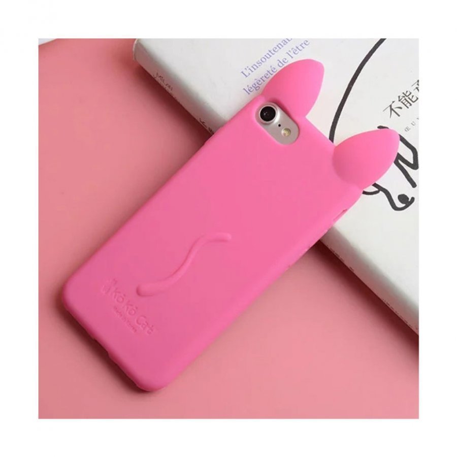 Strömberg Iphone 7 Ihana 3d Koko Kissa Kuori Kuuma Pinkki