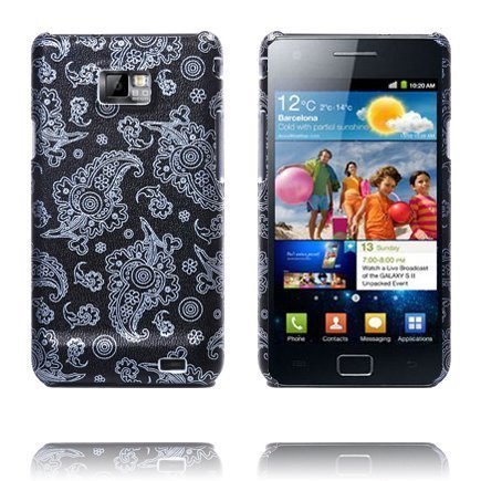 Sumatra Mustavalkoinen Samsung Galaxy S2 Suojakuori