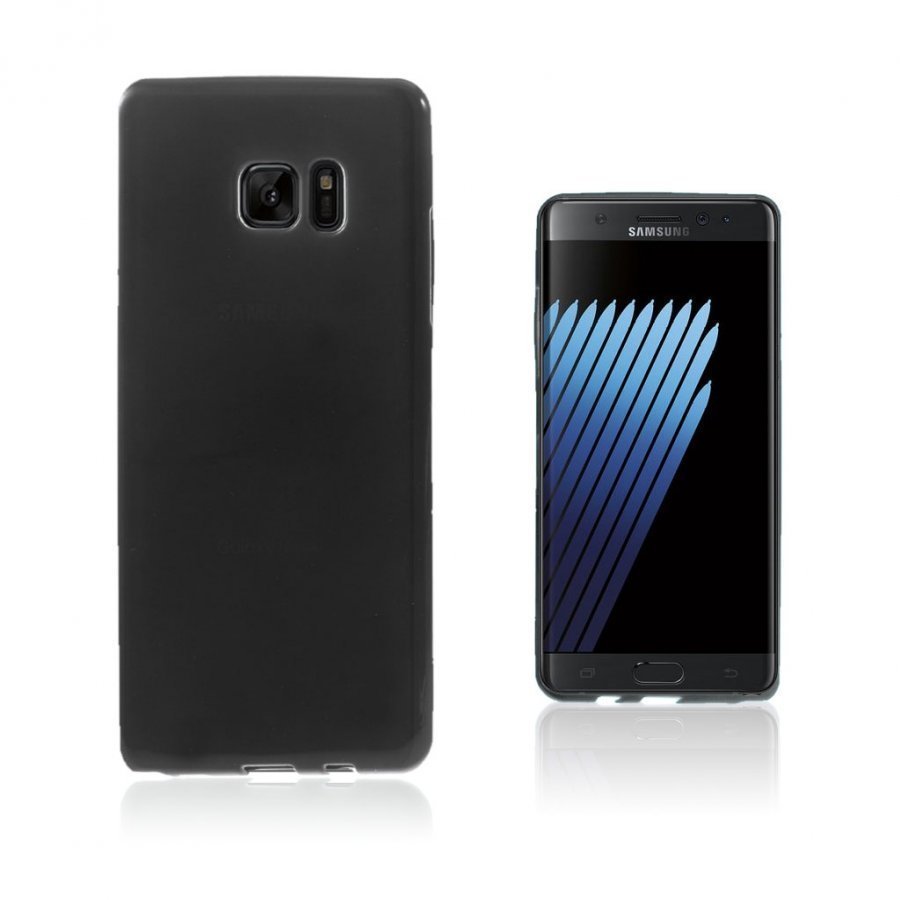 Sund Samasung Galaxy Note7 Yksivärinen Joustava Geeli Muovikuori Musta