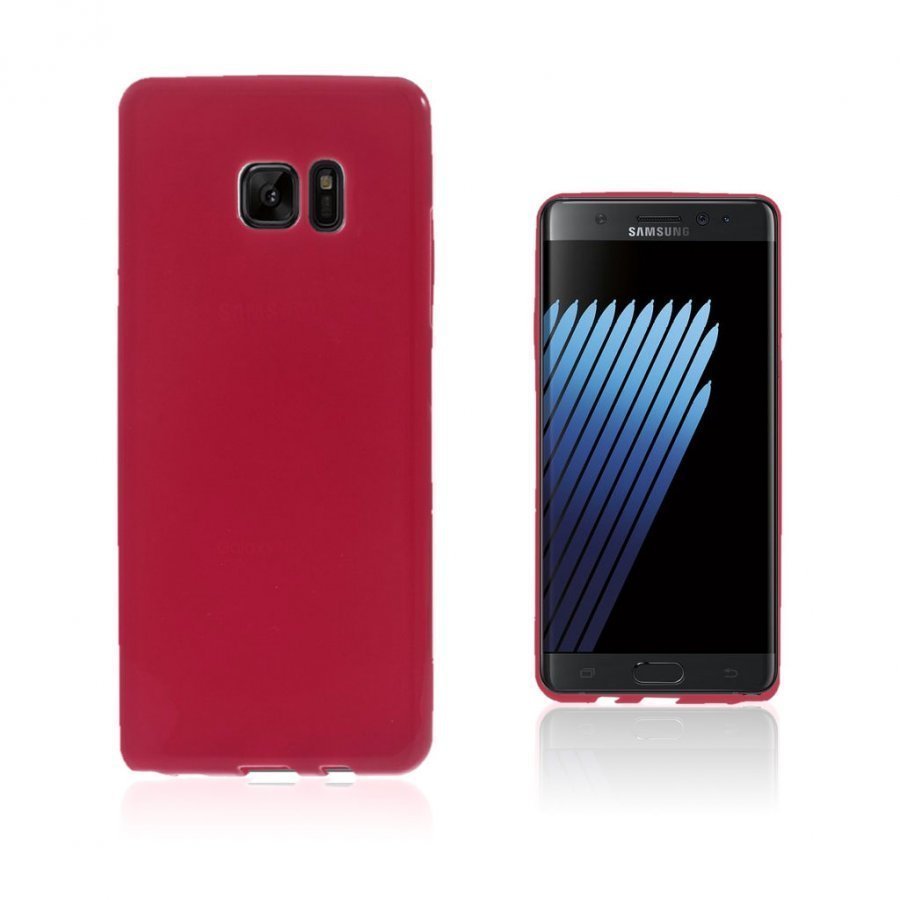Sund Samasung Galaxy Note7 Yksivärinen Joustava Geeli Muovikuori Punainen