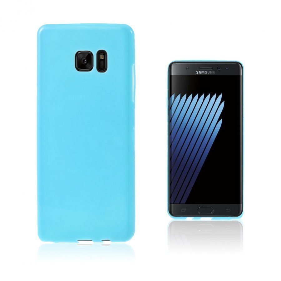 Sund Samasung Galaxy Note7 Yksivärinen Joustava Geeli Muovikuori Sininen