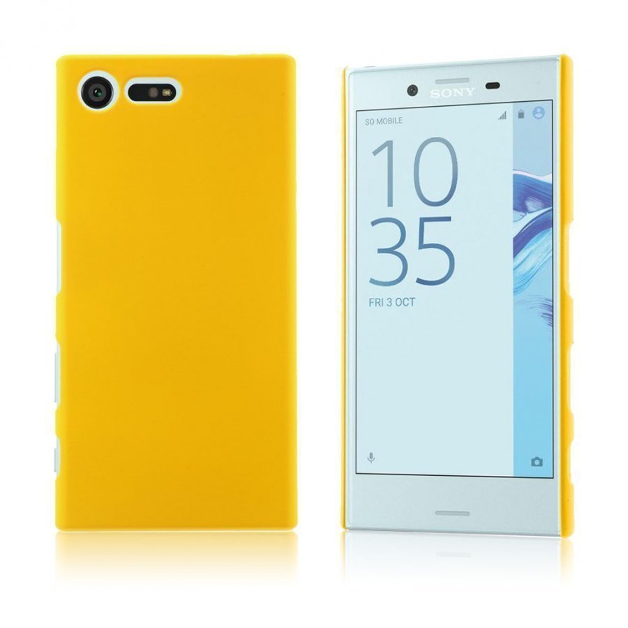 Sund Sony Xperia X Compact Kuminen Muovikuori Keltainen