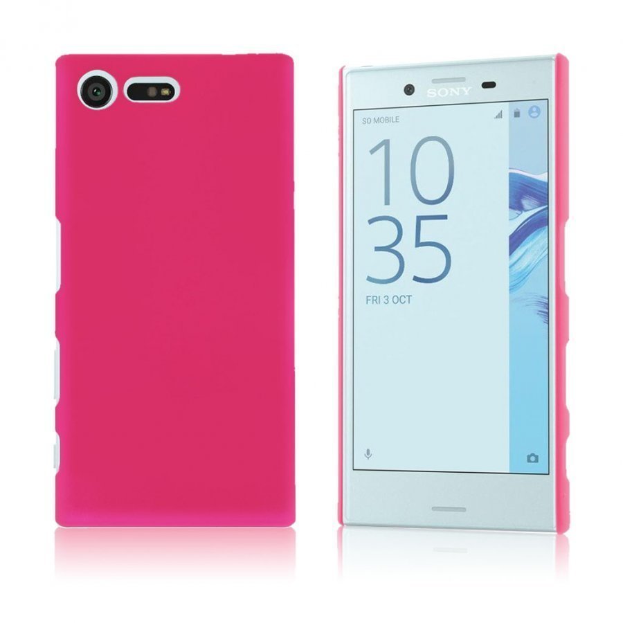 Sund Sony Xperia X Compact Kuminen Muovikuori Kuuma Pinkki