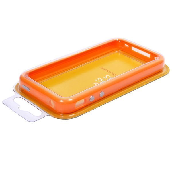 Suojakehys Metalli Painikkeilla Oranssi Iphone 4s Bumper