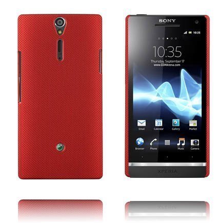 Supreme Tummanpunainen Sony Xperia S Suojakuori