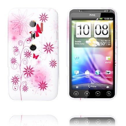 Symphony Pinkit Perhoset & Kukat Htc Evo 3d Silikonikuori