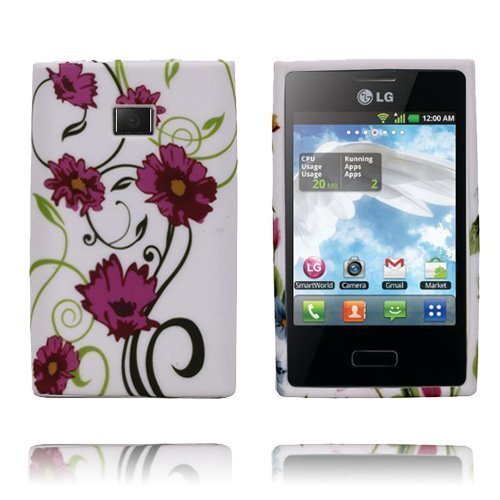 Symphony Pinkki Kukat Lg Optimus L3 Suojakuori