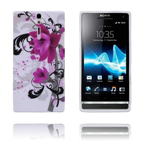 Symphony Violetit Kukat Sony Xperia S Suojakuori