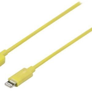 Synkronointi- ja latauskaapeli Lightning uros USB A uros 1 00 m keltainen