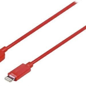 Synkronointi- ja latauskaapeli Lightning uros USB A uros 1 00 m punainen